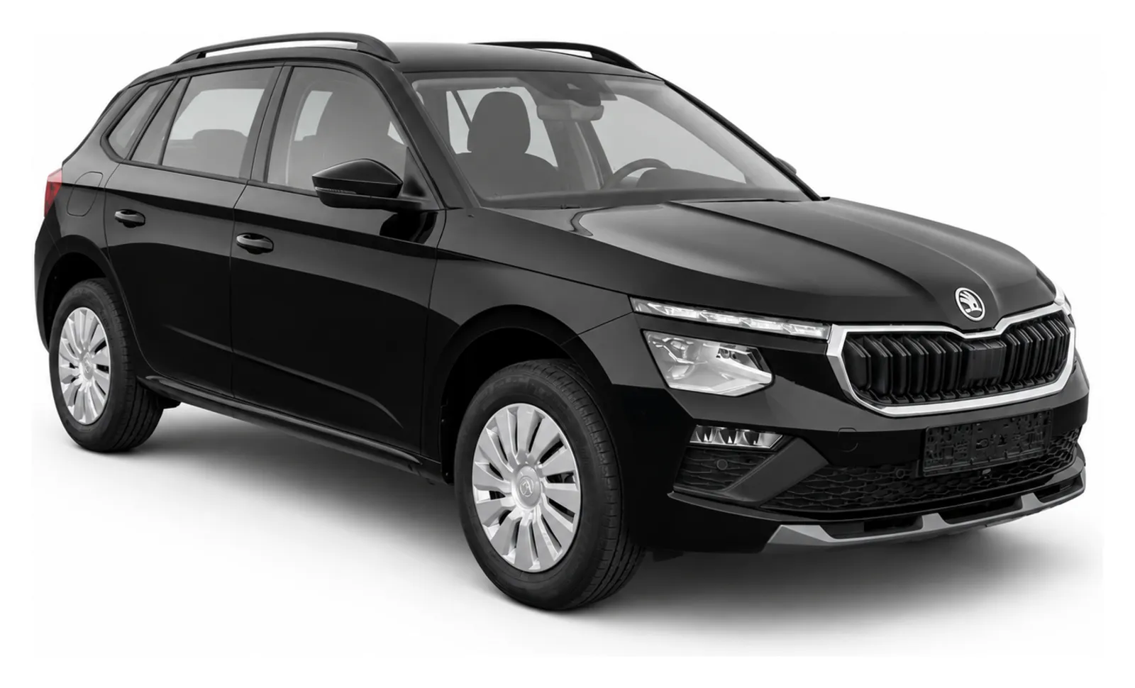 Skoda Kamiq in Schwarz – Frontansicht